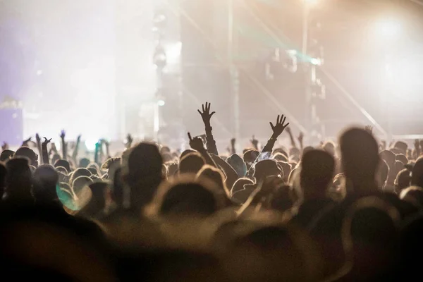 コンサートの群集 夏の音楽祭 — ストック写真
