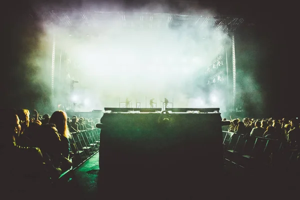 Menigte Live Concert Muziekfestival — Stockfoto