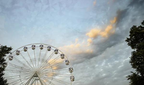 Ferries Wheel Sunset Sky — Stock Photo, Image