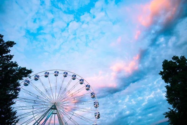 Ferries Wheel Sunset Sky — Stockfoto