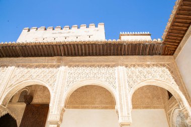 Antik Arap kalesi Alhambra Granada İspanya