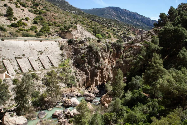 stock image caminito Del Rey Trail in Andalusia