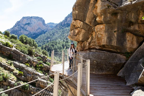 stock image caminito Del Rey Trail in Andalusia