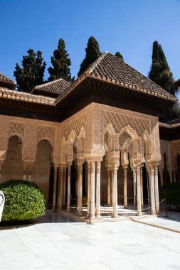 Antik Arap kalesi Alhambra Granada İspanya