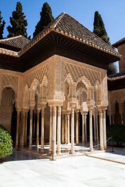 Antik Arap kalesi Alhambra Granada İspanya