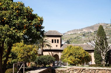 Antik Arap kalesi Alhambra Granada İspanya