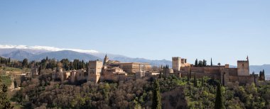 Antik Arap kalesi Alhambra Granada İspanya