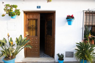 Mijas 'ın pitoresk köyü. Costa del Sol, Endülüs, İspanya
