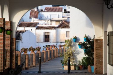 Mijas 'ın pitoresk köyü. Costa del Sol, Endülüs, İspanya