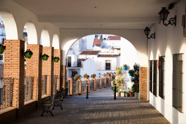 Mijas 'ın pitoresk köyü. Costa del Sol, Endülüs, İspanya
