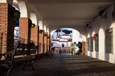 Mijas 'ın pitoresk köyü. Costa del Sol, Endülüs, İspanya