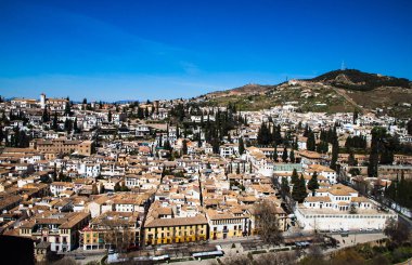 Antik Arap kalesi Alhambra Granada İspanya