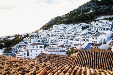 Mijas 'ın pitoresk köyü. Costa del Sol, Endülüs, İspanya