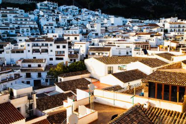 Mijas 'ın pitoresk köyü. Costa del Sol, Endülüs, İspanya
