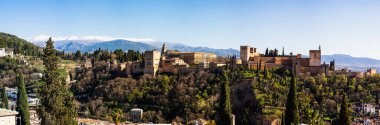 Antik Arap kalesi Alhambra Granada İspanya
