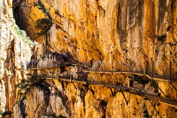 stock image caminito Del Rey Trail in Andalusia