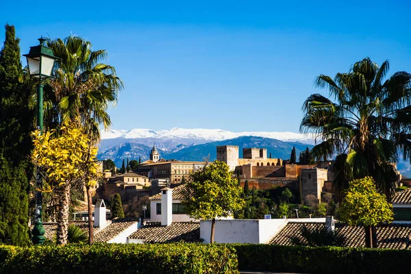 Starověká Arabská Pevnost Alhambra Granada Španělsko — Stock fotografie
