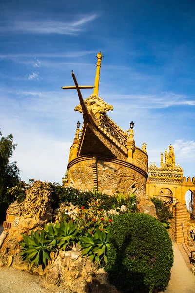 Замок Коломарес Бенальмадене Посвященный Христофору Колумбу Испания — стоковое фото