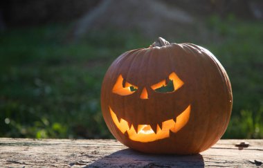 Ürkütücü Jack 'o' Lantern Cadılar Bayramı Balkabağı