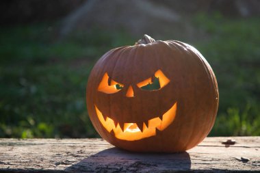 Ürkütücü Jack 'o' Lantern Cadılar Bayramı Balkabağı