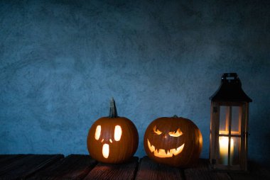 Ürkütücü Jack 'o' Lantern Cadılar Bayramı Balkabağı