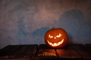 Ürkütücü Jack 'o' Lantern Cadılar Bayramı Balkabağı