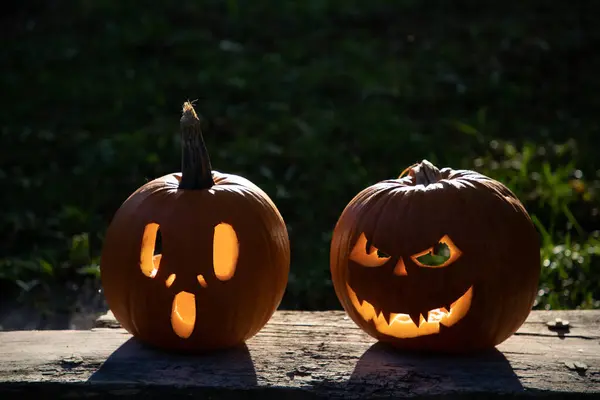 spooky Jack\'o\'lantern Halloween pumpkin