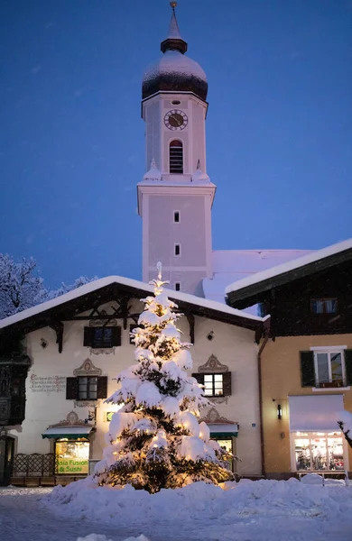 Boże Narodzenie Małej Wiosce Niemieckiej — Zdjęcie stockowe