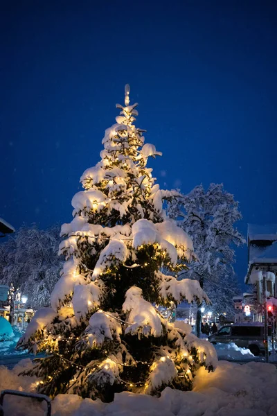 Boże Narodzenie Małej Wiosce Niemieckiej — Zdjęcie stockowe