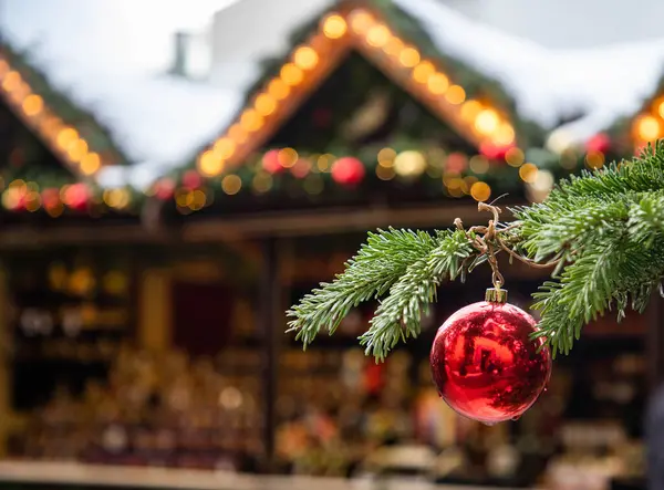 Kersttijd Het Kleine Duitse Dorp — Stockfoto