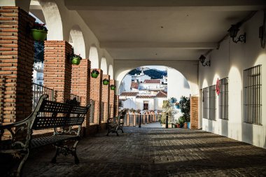 Mijas 'ın pitoresk köyü. Costa del Sol, Endülüs, İspanya