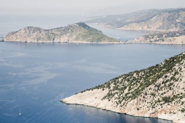 Kefonia Yunanistan. Platia Ammos Plajı en güzel plajlardan biridir. 