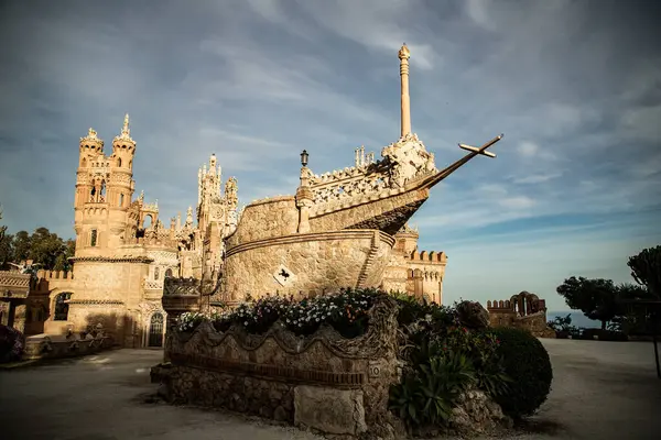 Colomares Castle Benalmadena Dedicated Christopher Columbus Spain — Stock Photo, Image