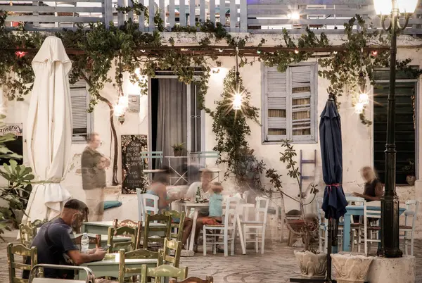 Taverna Traditional Greek Village — Stock Photo, Image