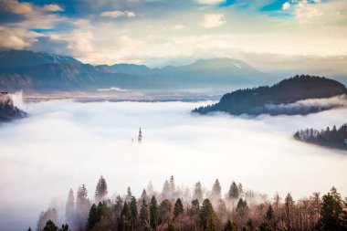 Ojstrica perspektifinden, Slovenya, Avrupa 'dan inanılmaz bir gündoğumu - seyahat geçmişi