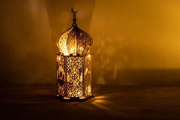 Eid Mubarak Lantaarn Nachts Moslim Vakantie — Stockfoto