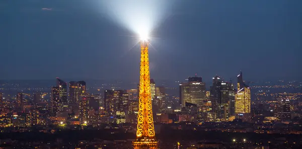 Skyline París Con Torre Eiffel Atardecer París Francia — Foto de Stock