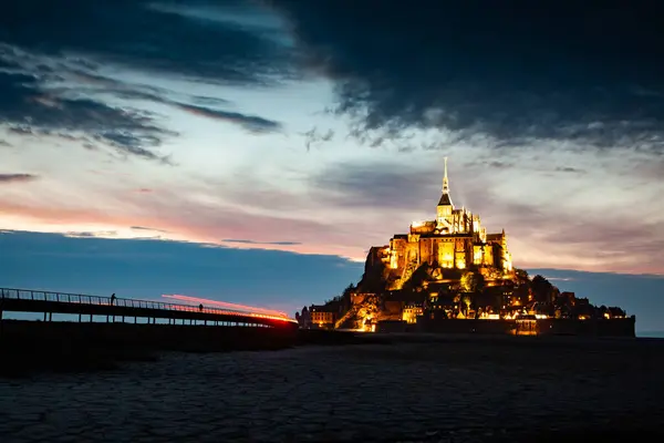 Мон Сен Мишель Басс Нормандия Франция — стоковое фото