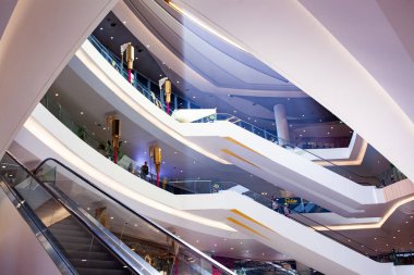 Bangkok, Tayland - Şubat 2019: Bangkok simge iç Siam alışveriş merkezi