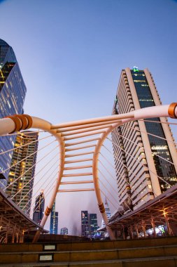 Modern mimari chong nonsi bridge Bangkok Tayland