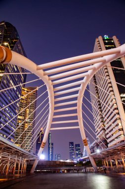 Modern mimari chong nonsi bridge Bangkok Tayland