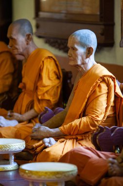 CHIANG MAI THAILANDAN 19 Şubat 2019: Chiangmai 'de Makha bucha günü kutlamaları
