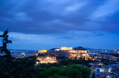 Atina, Attica, Yunanistan 'daki Akropolis 