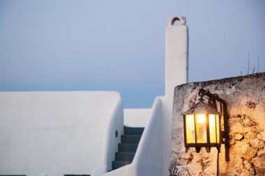 Santorini Yunanistan 'ın güzel adası - tatil beldesi - Yunan adaları