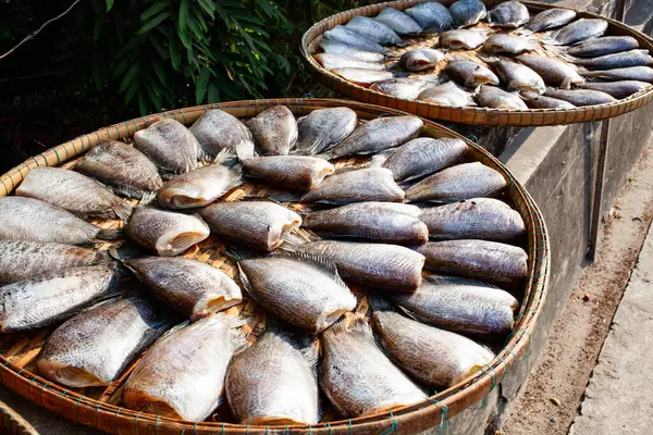 Pesce Fresco Sul Mercato Bangkok — Foto Stock