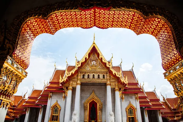 stock image wat Benchamabopit, the Marble temple, Bangkok, Thailand