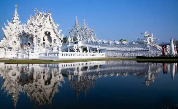 Chiang Rai Thailand February 2019 Wat Rong Khun Famous White — Stock Photo, Image