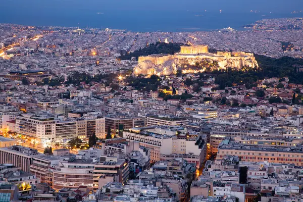 Ακρόπολη Στην Αθήνα Αττική Ελλάδα — Φωτογραφία Αρχείου