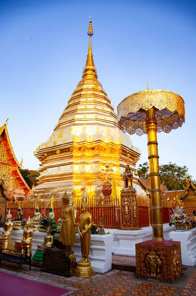 stock image wat Phra That Doi Suthep Buddhist temple in Chiang Mai, Thailand