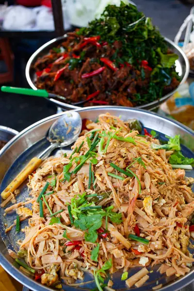 Pyszne Świeże Tajskie Jedzenie Uliczne Obrazy Stockowe bez tantiem